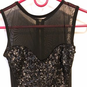 Sequin party dress 👗 with sheer open back